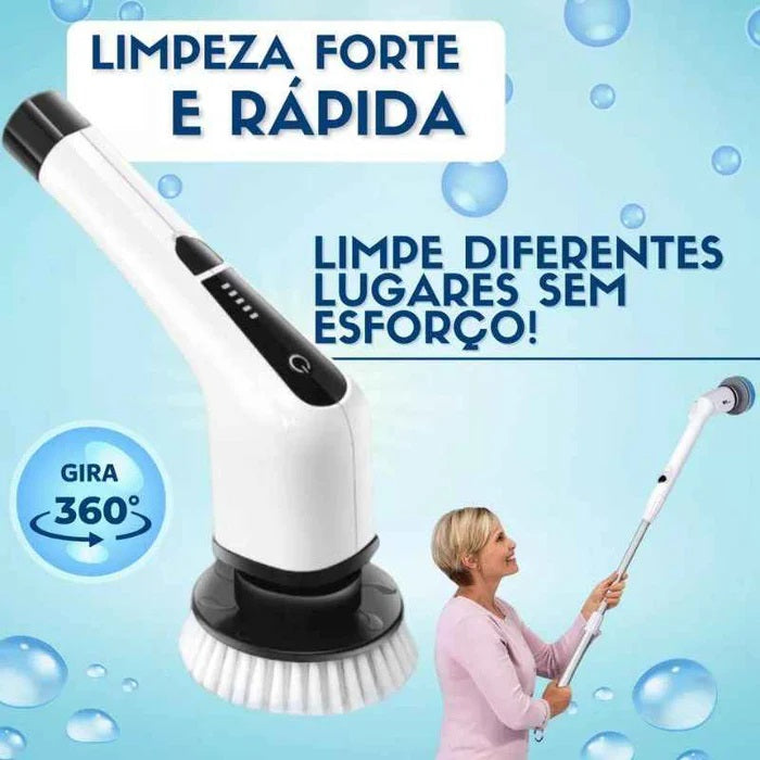 Escova de Limpeza Elétrica Multiuso - 7 em 1